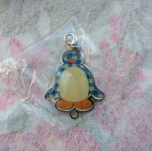Blue and Orange Pingu Penguin Keychain Charm (New In Packaging)